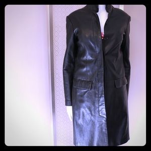 EUC Leather Trench Coat